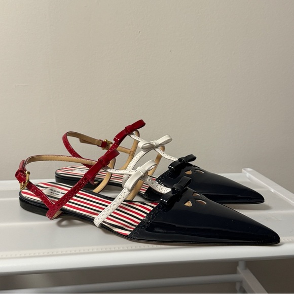 Thom Browne ballerina flats in patent leather - Picture 2 of 8